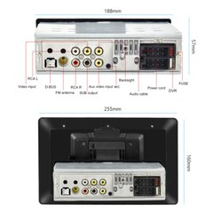 10.1″ 1 DIN Car Stereo Radio Apple Carplay Android Auto Bluetooth FM USB AUX