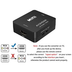 RCA AV to HDMI HD Converter Composite CVBS Video Adapter Wii NES SNES