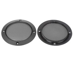 2pcs 4 Inches Metal Glossy Audio Speaker Cover Mesh Subwoofer Grill Horn Guar…