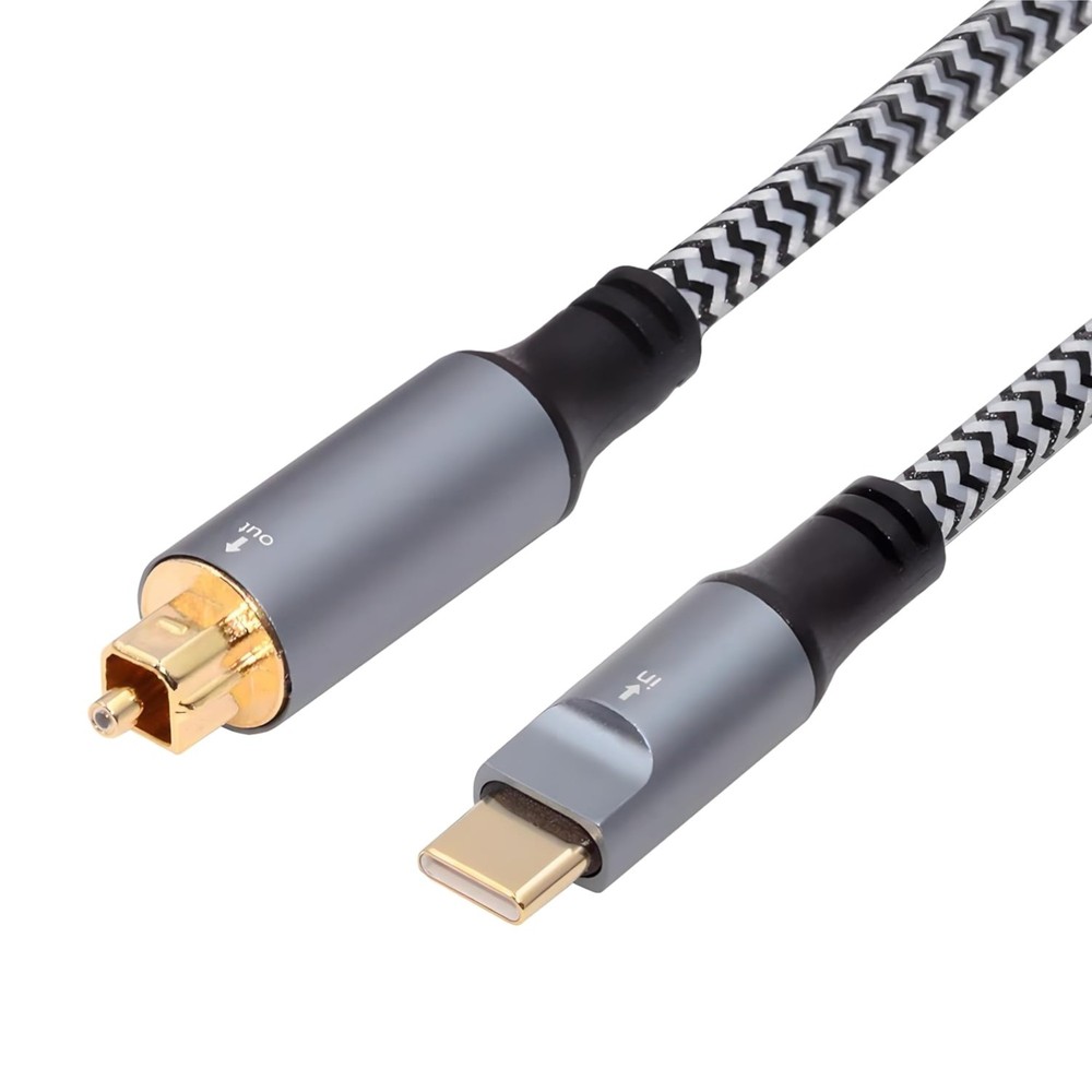 Type-C to SPDIF Optical Audio Cable 180cm Male USB-C Adapter for Laptop
