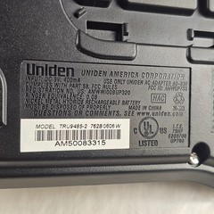 Uniden TRU9485-2 5.8 GHz Handset Single Line Cordless Phone