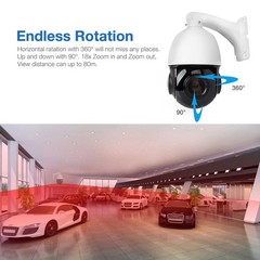 4 in 1 AHD/CVI/TVI/CVBS PTZ 2MP 30x Zoom IR Outdoor Speed Dome Security Camera