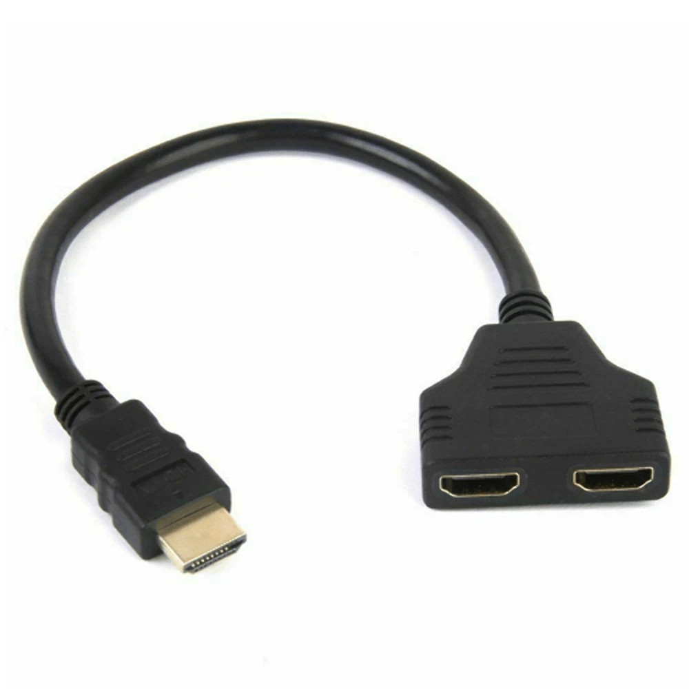 4K HDMI Cable Splitter Adapter 2.0 Converter 1 In 2 Out 1 Male to 2 Female