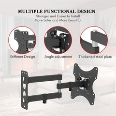 Full Motion Articulating TV Wall Mount for 12″-42″ LED/LCD TV Monitor Adjustable