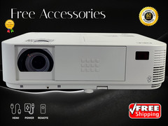 NEC NP-M322W Compact DLP Projector 3200 Lumens Lamp Life Up to 8,000 Hours w/Kit