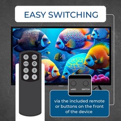 OREI 8K@60Hz 4-port HDMI™ Switch (eARC) (BK-4929)