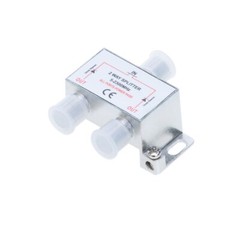 2-Way TV Coaxial Cable Splitter 5-2300 MHz for RG6 RG59 Antenna HDTV Satellite
