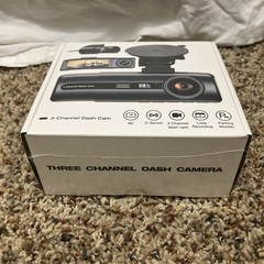 US Dashcam 3 Channel Dash Cam 4K +Inside Camera 64GB Memory Card + Accessories