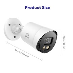SANNCE 4CH DVR 1080P Full Color Night Security Camera System Night Vision CCTV