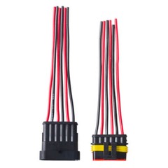 2/3/4/5/6 Way Car Waterproof Male Female 18AWG Wire Cable Connector Plug 2/4Sets