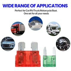 460 X Car Automotive Standard Fuses Micro 2 Blade Mini Fuse Assortment w/Puller