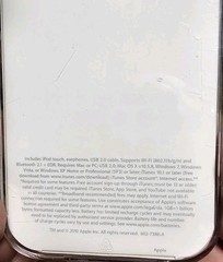 Apple Ipod Touch USB 2.0 OEM Charger Cable,Earphones And Empty Clear Case