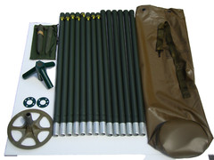 Military Antenna Tripod 29ft Aluminum Portable Antenna Tower Mast Kit