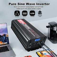 4000W RV LCD USB Inversores de corriente para coche CC 24V a CA 110V Barco
