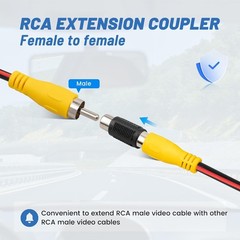 EWAY 20ft RCA Video Extension Cable w/Trigger Wire for Connection to Car…