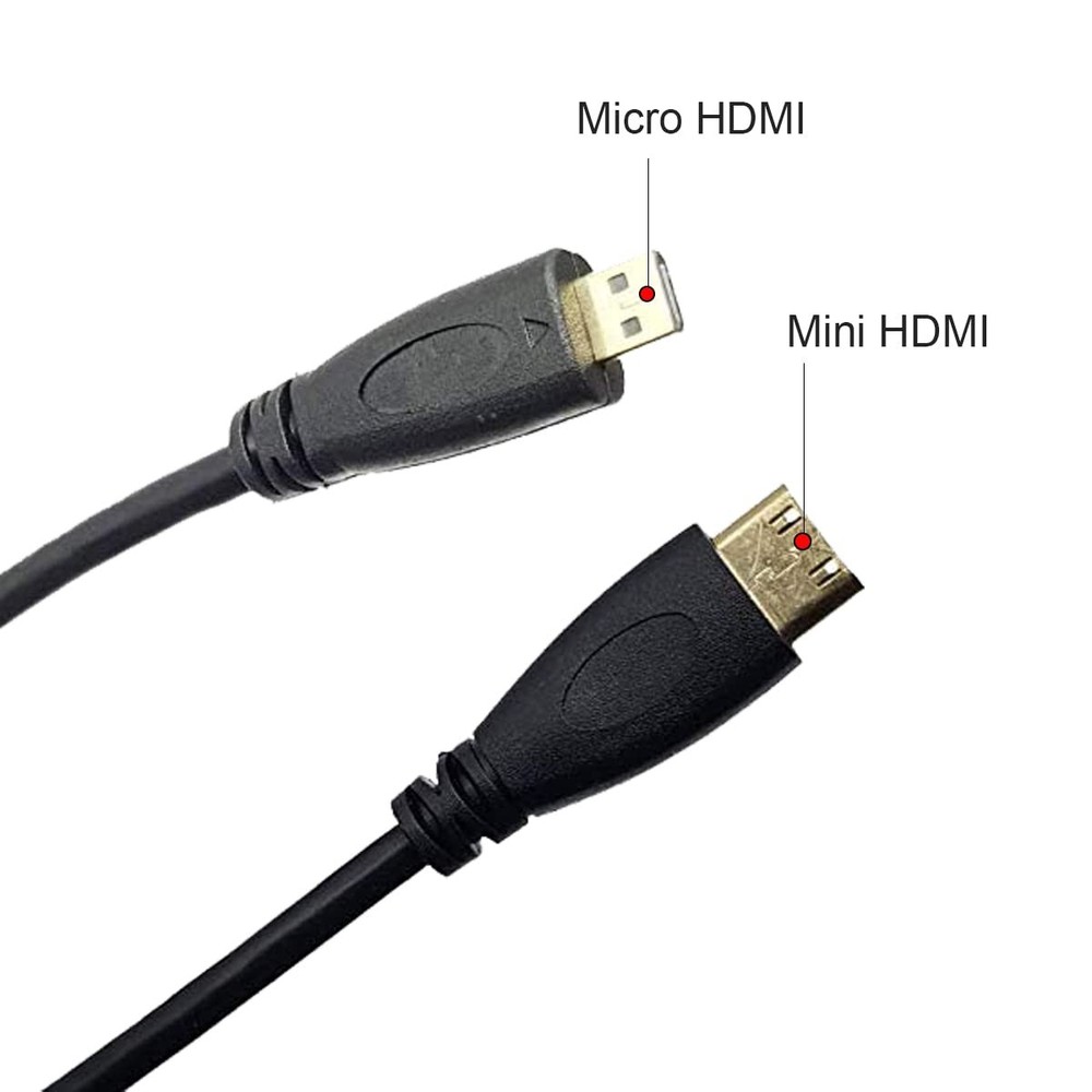 Seadream Micro HDMI Type D Male to Mini HDMI Type C Male Connector Adapter Cable
