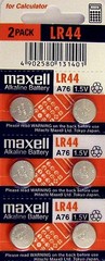 LR44 Maxell (10 piece) LR44 MAXELL A76 L1154 AG13 357 New Alkaline Battery