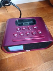 Ihome Ih22 Ipod Iphone Speaker Charger Alarm Clock Pink