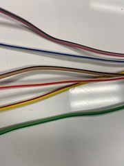 18 AWG TXL HIGH TEMP AUTOMOTIVE POWER WIRE 6 STRIPE COLORS 10 FT EA PARA