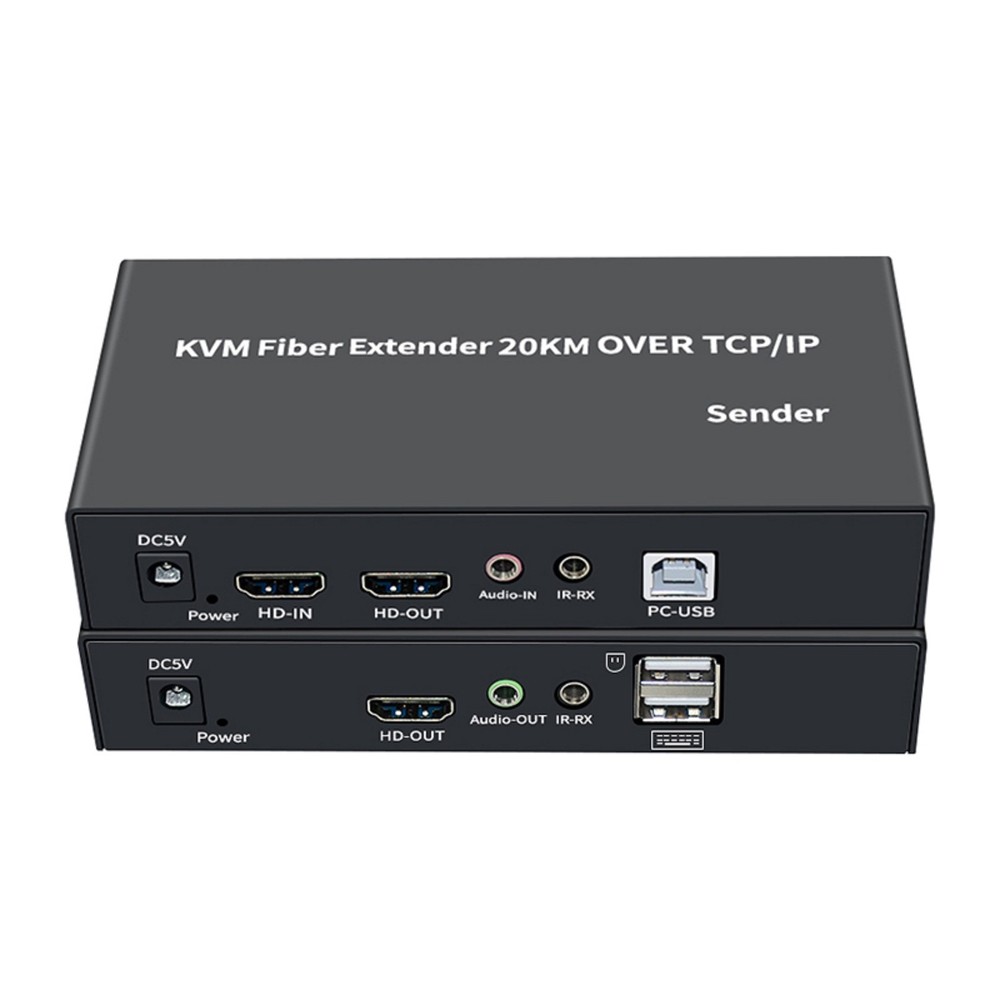 1920X1080P @60Hz HDMI KVM Fiber Extender over SC Fiber Optical Cable to 20Km B