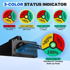 12V 50A Lithium Battery Charger 14.6V 50A Fast LiFePO4 Charger 0V Wake Up 12 …
