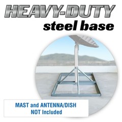 Skywalker Non-Penetrating Roof Mount Base for Flat Roof (Mast Not Included)