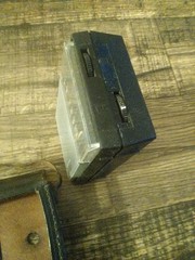 Vintage pocket Transistor radio vintage Hong Kong W Leather Case