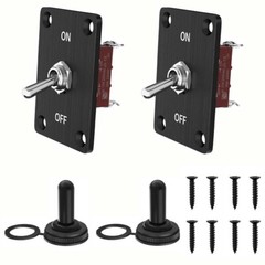 2x Heavy Duty Toggle Switch SPST 2Pin On-Off Amp 30A 12VDC/15A 250VAC/20A 125VAC