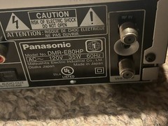 Vintage Panasonic DVD Recorder Player HDD Hard Drive Burner DVR DMR-E80H Read
