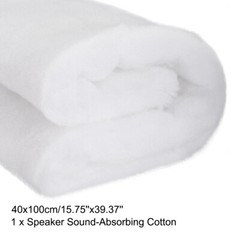 Speaker Cotton Insulation Bass Filler DIY 40x100cm White