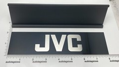 JVC Stereo Desk Sign – Custom Silver Aluminum