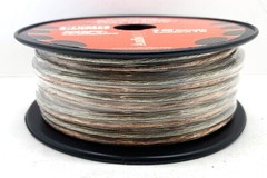 Roll 50ft 16 Gauge Clear 2 Conductor Speaker Wire for Car Audio and Home Stereo