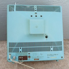 Vintage GE M500XTS Teal TV 15″ Space Age Mid Century TESTED WORKING Retro Prop