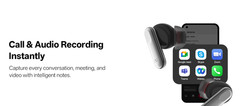 AI Voice Recorder Earbuds Real-Time Transcription ANC Meeting Notes | Silver