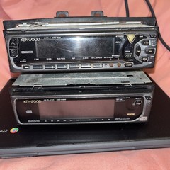 VTG Kenwood KRC-607 Cassette/ KDC-D300 CD oldschool graphics eq unTested