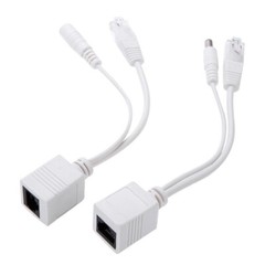 Power Over Ethernet Passive RJ-45 PoE Adapter Splitter Cable For IP Camera