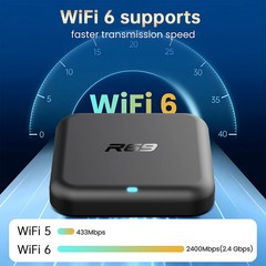 Android 14.0 TV Box 8GB RAM 128GB ROM RK3518 4K WiFi 6 Bluetooth 5.0 Streaming
