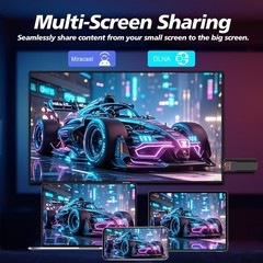 Smart TV Stick M98-Y2 Android 14 2.4G 5G Wifi6 BT5.0 Quad Core Home Media
