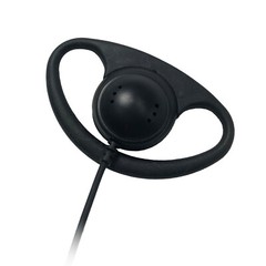 2x D-Shape 3.5mm Listen-Only Earpiece for Motorola, Kenwood Shoulder Speaker Mic