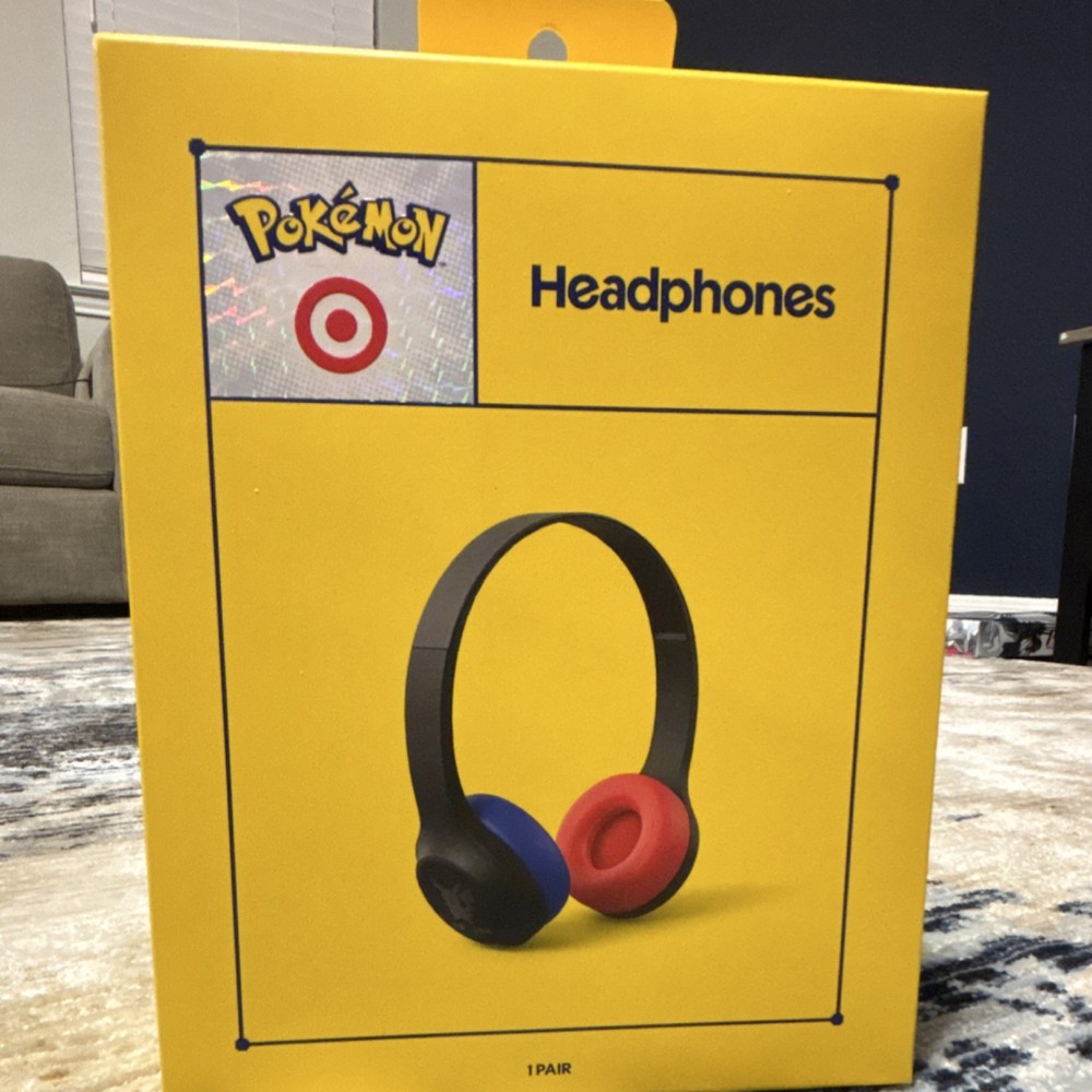Pokemon x Target Bluetooth Headphones Black Red Blue Headband