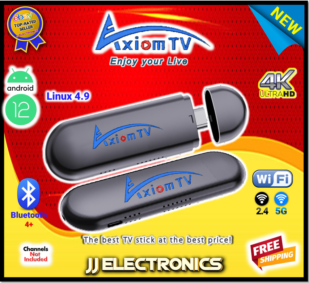 AxiomTV 2024 Quad Core 64 Bit 16GB Memory MaxTV Gold 5G Stick