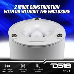 DS18 NXL-T1 Marine 1” VC Waterproof Aluminum Bullet Tweeter 240W Max, 4 Ohms