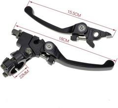 Black Chrome Clutch Brake Lever for 22Mm 7/8 Inch Handlebar 110Cc 125Cc 140Cc TT
