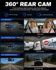 4K+4K Dash Cam Front and Rear for Cars