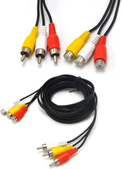 15Ft 3RCA Male to Female Audio Composite Extension Video Cable DVD
