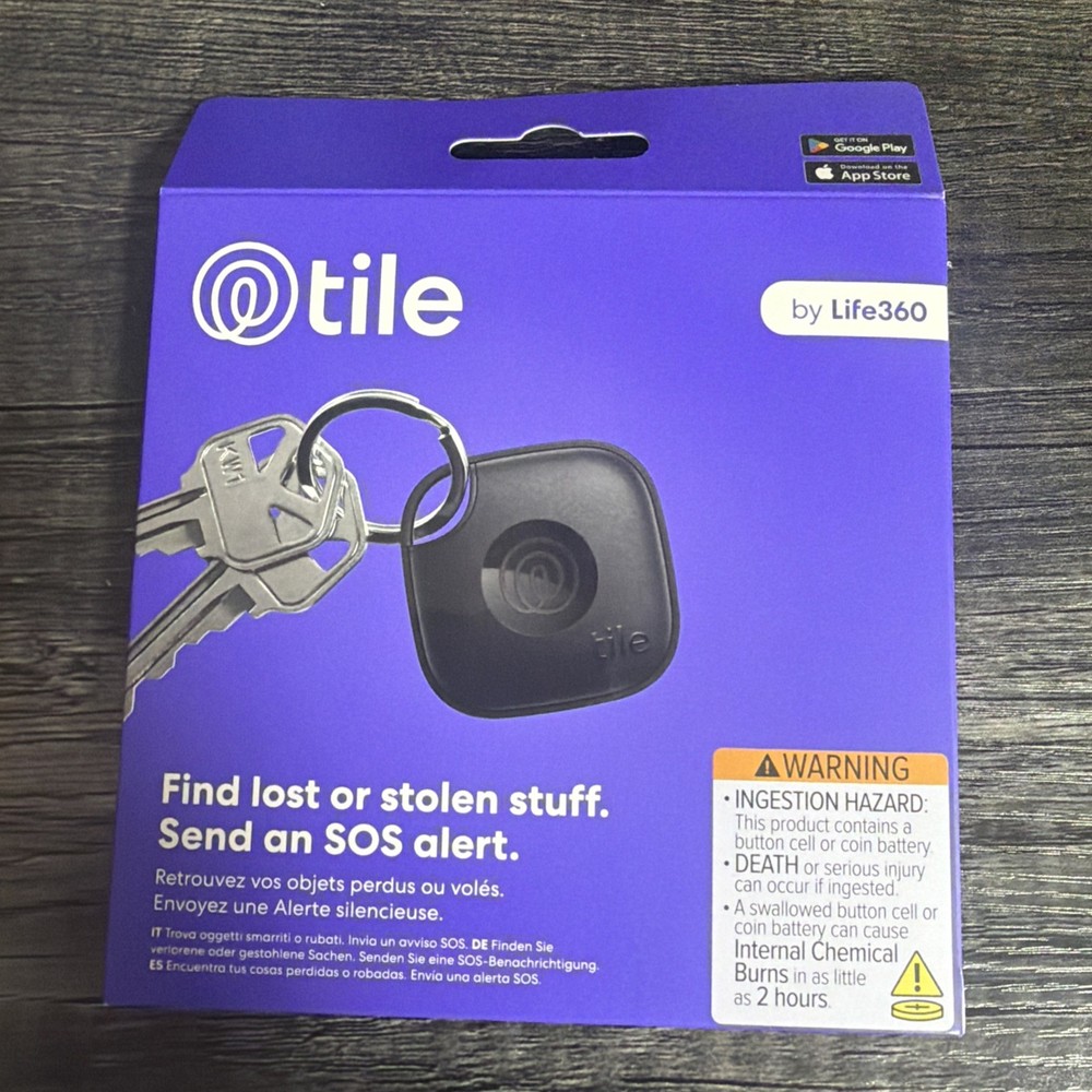 TILE By Life 360 Find Lost Or Stolen Stuff IOS/Android Compatible SOS Alert NEW
