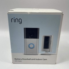 New Ring Battery Doorbell and Indoor Cam Wireless Doorbell Security Camera