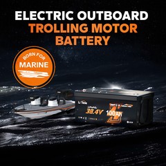 LiTime 36V 100Ah LiFePO4 Lithium Battery For Outboard Trolling Motor-Refurbished