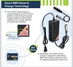 EXPERTPOWER 24V 5A SMART ELECTRIC CHARGER LITHIUM LIFEPO4 RECHARGEABLE