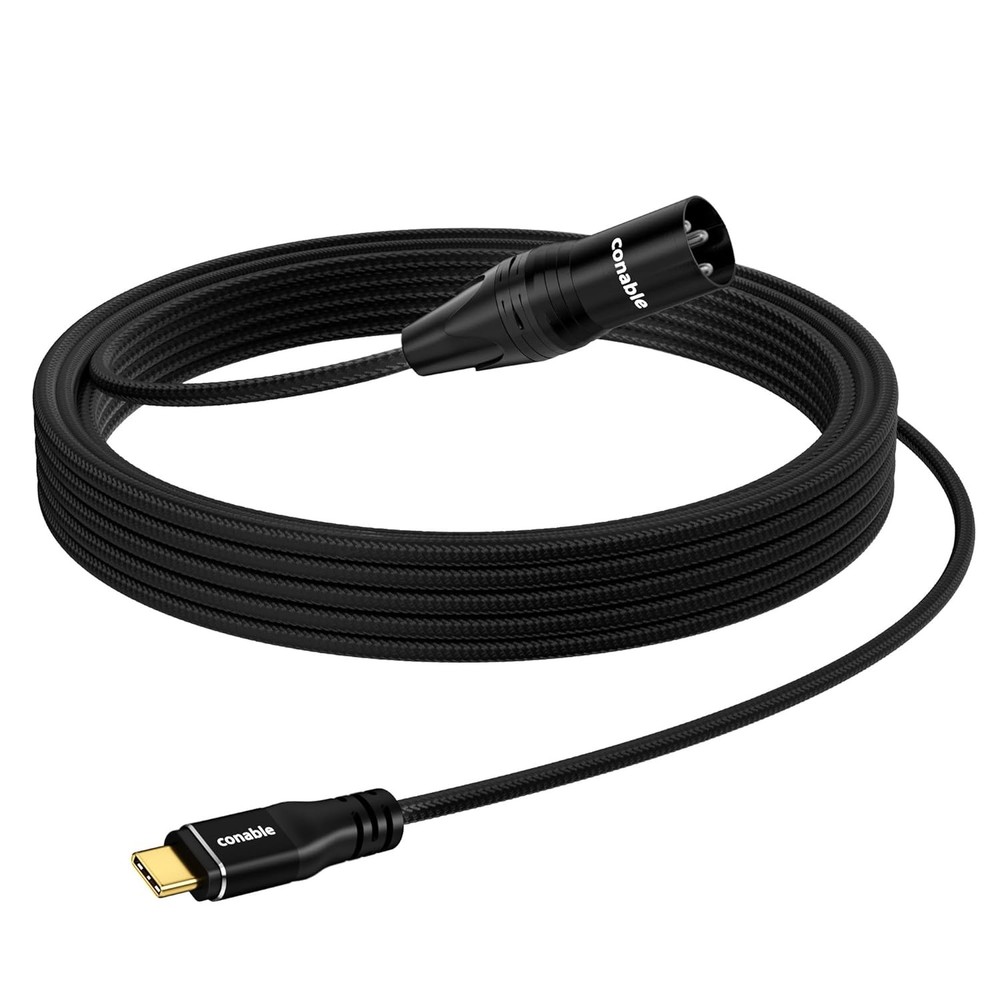 USB C to XLR 10 FT Stereo Audio Cable Male Output XLR to USB C Adapter
